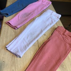 Bundle Stylish Kids Bottoms Set - Pink, Blue, and Coral, Purple